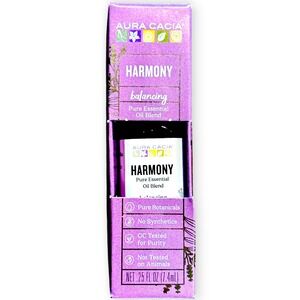Aura Cacia Harmony Pure Essential‎ Oil Blend Lavender Floral Balancing .25 fl oz